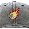 image:imageDALIX Embroidered Comet Baseball Cap Cotton Dad Hat MenWashed Black