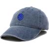 image:imageDALIX Embroidered Neptune Baseball Cap Cotton Dad Hat MenWashed Navy Blue