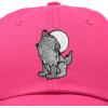 image:imageDALIX Howling Wolf Embroidered Baseball Dad CapHot Pink