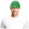 image:imageDALIX Howling Wolf Embroidered Baseball Dad CapKelly Green