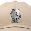 image:imageDALIX Howling Wolf Embroidered Baseball Dad CapKhaki