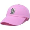 image:imageDALIX Howling Wolf Embroidered Baseball Dad CapLight Pink