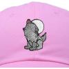 image:imageDALIX Howling Wolf Embroidered Baseball Dad CapLight Pink
