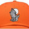 image:imageDALIX Howling Wolf Embroidered Baseball Dad CapOrange