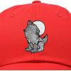 image:imageDALIX Howling Wolf Embroidered Baseball Dad CapRed