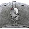 image:imageDALIX Howling Wolf Embroidered Baseball Dad CapWashed Black
