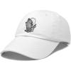 image:imageDALIX Howling Wolf Embroidered Baseball Dad CapWhite