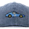 image:imageDALIX Muscle Car Embroidered Cap Cotton Baseball Summer Cool Dad Hat MensWashed Navy Blue