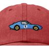image:imageDALIX Muscle Car Embroidered Cap Cotton Baseball Summer Cool Dad Hat MensWashed Red