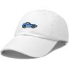 image:imageDALIX Muscle Car Embroidered Cap Cotton Baseball Summer Cool Dad Hat MensWhite