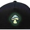 image:imageDALIX Mushroom Embroidered Glow in The Dark Hat Snapback Hat Baseball Cap MenBlack