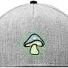image:imageDALIX Mushroom Embroidered Glow in The Dark Hat Snapback Hat Baseball Cap MenBlack Light Gray