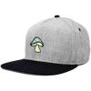 image:imageDALIX Mushroom Embroidered Glow in The Dark Hat Snapback Hat Baseball Cap MenBlack Light Gray