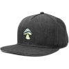 image:imageDALIX Mushroom Embroidered Glow in The Dark Hat Snapback Hat Baseball Cap MenDark Gray