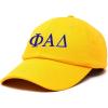 image:imageDALIX Phi Alpha Delta Greek Letters Ball Cap Embroidered HatGold