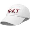 image:imageDALIX Phi Kappa Tau Greek Letters Ball Cap Embroidered HatWhite