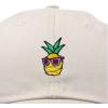 image:imageDALIX Pineapple Embroidered Cap Cotton Baseball Summer Cool Dad Hat MensBeige