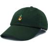 image:imageDALIX Pineapple Embroidered Cap Cotton Baseball Summer Cool Dad Hat MensDark Green