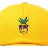 image:imageDALIX Pineapple Embroidered Cap Cotton Baseball Summer Cool Dad Hat MensGold