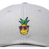 image:imageDALIX Pineapple Embroidered Cap Cotton Baseball Summer Cool Dad Hat MensGray