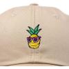 image:imageDALIX Pineapple Embroidered Cap Cotton Baseball Summer Cool Dad Hat MensKhaki