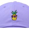 image:imageDALIX Pineapple Embroidered Cap Cotton Baseball Summer Cool Dad Hat MensLavender