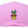 image:imageDALIX Pineapple Embroidered Cap Cotton Baseball Summer Cool Dad Hat MensLight Pink