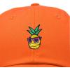 image:imageDALIX Pineapple Embroidered Cap Cotton Baseball Summer Cool Dad Hat MensOrange