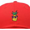 image:imageDALIX Pineapple Embroidered Cap Cotton Baseball Summer Cool Dad Hat MensRed