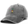 image:imageDALIX Pineapple Embroidered Cap Cotton Baseball Summer Cool Dad Hat MensWashed Black