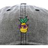 image:imageDALIX Pineapple Embroidered Cap Cotton Baseball Summer Cool Dad Hat MensWashed Black