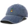 image:imageDALIX Pineapple Embroidered Cap Cotton Baseball Summer Cool Dad Hat MensWashed Navy Blue