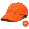 image:imageDALIX Pisces Dad Hat Embroidered Zodiac Astrology Cotton Baseball CapOrange