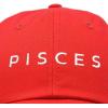 image:imageDALIX Pisces Dad Hat Embroidered Zodiac Astrology Cotton Baseball CapRed