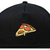 image:imageDALIX Pizza Slice Embroidered Snapback Flat Billed HatBlack