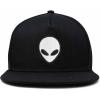 image:imageDALIX Alien Embroidered Snapback Flat Billed HatBlack