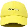 image:imageDALIX Director Embroidered Cotton Baseball Cap Adjustable Dad Hat MensYellow