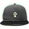 image:imageDALIX Mushroom Embroidered Glow in The Dark Hat Snapback Hat Baseball Cap MenBlack Dark Gray