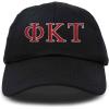 image:imageDALIX Phi Kappa Tau Greek Letters Ball Cap Embroidered HatBlack