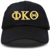 image:imageDALIX Phi Kappa Theta Greek Letters Ball Cap Embroidered HatBlack
