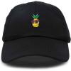 image:imageDALIX Pineapple Embroidered Cap Cotton Baseball Summer Cool Dad Hat MensBlack
