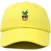 image:imageDALIX Pineapple Embroidered Cap Cotton Baseball Summer Cool Dad Hat MensYellow