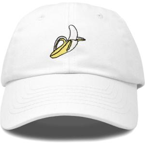 image:imageDALIX Banana Hat Novelty Peel Baseball Dad Cap Gifts for Men WomenWhite