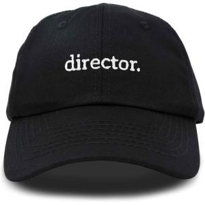 image:imageDALIX Director Embroidered Cotton Baseball Cap Adjustable Dad Hat MensBlack