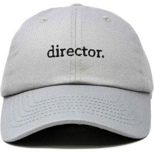 image:imageDALIX Director Embroidered Cotton Baseball Cap Adjustable Dad Hat MensGray