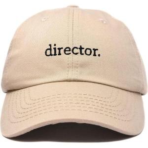 image:imageDALIX Director Embroidered Cotton Baseball Cap Adjustable Dad Hat MensKhaki