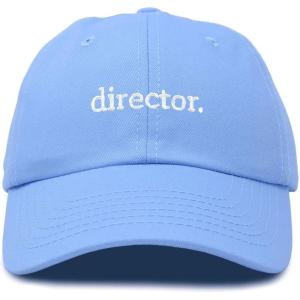 image:imageDALIX Director Embroidered Cotton Baseball Cap Adjustable Dad Hat MensLight Blue