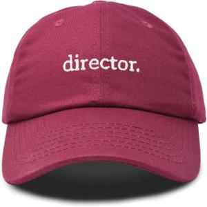 image:imageDALIX Director Embroidered Cotton Baseball Cap Adjustable Dad Hat MensMaroon