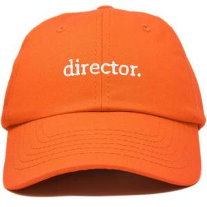 image:imageDALIX Director Embroidered Cotton Baseball Cap Adjustable Dad Hat MensOrange