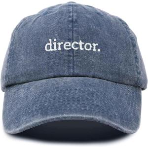 image:imageDALIX Director Embroidered Cotton Baseball Cap Adjustable Dad Hat MensWashed Navy Blue